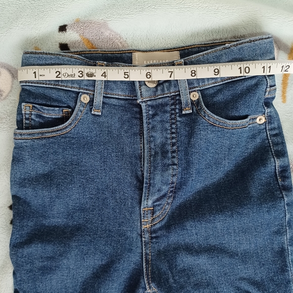 Everlane Way-High Skinny Jean Crop in Mid Blue - Picture 3 of 9